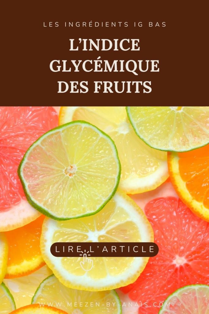 L’indice glycémique des fruits