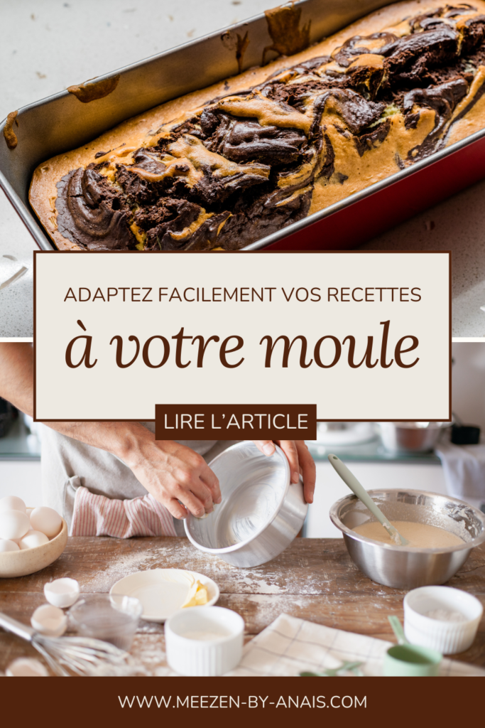 adaptez facilement vos recettes à votre moule